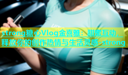 strong糖心Vlog金喜雅：甜蜜互动，释放你的创作热情与生活灵感-strong