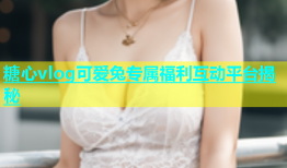糖心vlog可爱兔专属福利互动平台揭秘