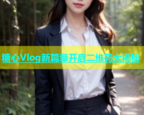 糖心Vlog新篇章开启二维码大揭秘